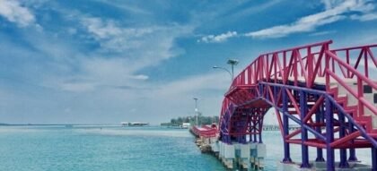 Suasana Indah Jembatan Cinta di Pulau Tidung