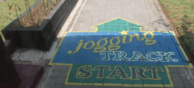 Jogging Track Start Wisata Pulau Ayer