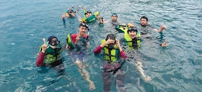 Aktivitas Snorkeling di Wisata Pulau Harapan